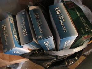lot 122 image: Multiple box of Assorted outdoor decorative Christmas lights