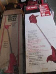 lot 156 image: Toro 7 cordless Trimmer and 8 home duty trimmer