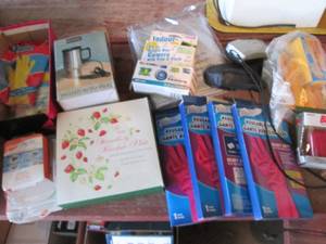 lot 186 image: Single use disposable cameras, insect repellant and other assorted supplies