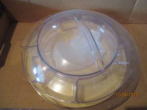 lot 151 image: Lidded and compartmentalized serving platter and tray.