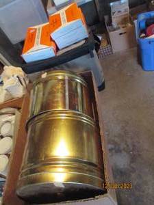 lot 185 image: Sleeping bag warmer, fuel sticks, insulated cooler and decorative tins