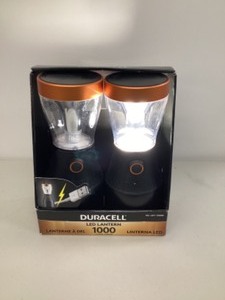 lot 99 image: Duracell 1000 Lumen Lantern 2 Pack. new open box