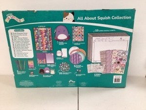 lot 72 image: Squishmallows All About Squish Stationery Super Set Pastel - New damaged box