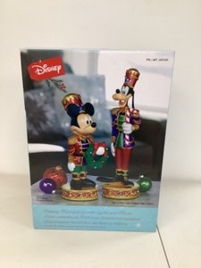 lot 35 image: Disney Mickey & Goofy Nutcrackers Figurine (goofy is not in the box)