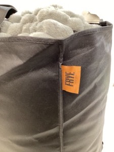 lot 54 image: FRYE 3-piece Channel Stitch Faux Fur Comforter Set