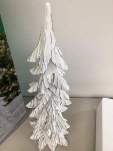 lot 4 image: High Quality Set of 3 Winter Trees WHITE for Christmas Decorations 15, 17 & 24 New open box