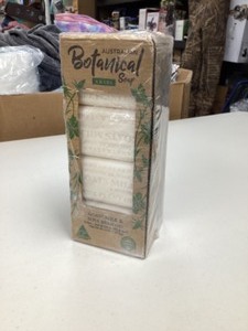 lot 68 image: Australian Botanical Soap Bars , Goats Milk , Soya Bean Oil , 8 Bars, Net Wt. 3.4 lb,White,6.8 Ounce