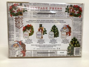 lot 40 image: Vintage Press Holiday Hand Soap Collection - 4 Bottles, 21.5 fl oz each