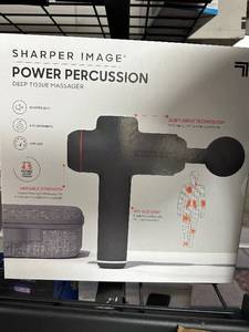 lot 66 image: Sharper Image Power Percussion Deep Tissue Massager - Open Box Like New