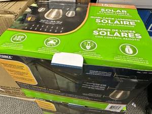 lot 98 image: Outdoor Sunforce 35 Solar LED String Lights with Remote Control - Open Box Very Good