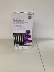 lot 27 image: GE LED Twinkling Ice Crystal Icicle Set, Crystal White - 9.5ft - Like New Open Box Tested Working