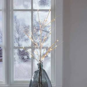 lot 42 image: Evergreen 39 LED White Birch Branches with Batteries, Pack of 2 - Like New Open Box