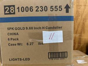 9.5 in Inch LED Flickering Candles With Timer - 5 Pack.