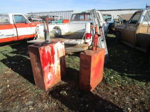lot 10 image: (2) Vintage Service Station Bulk Oil Pumps