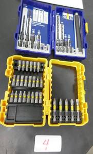 lot 4 image: Dewalt and Irwin bit sets