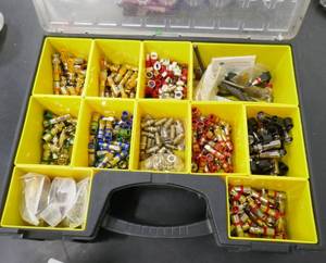lot 25 image: Box full of F-Conn cable connectors