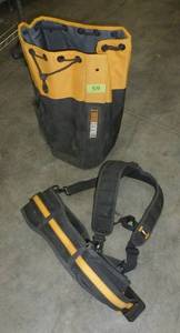 lot 59 image: Toughbuilt tool bag and back support