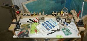 lot 72 image: Learn to tie your own fly fishing tackle