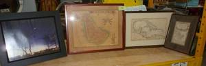 lot 78 image: Lot of 4 pictureswall hangings