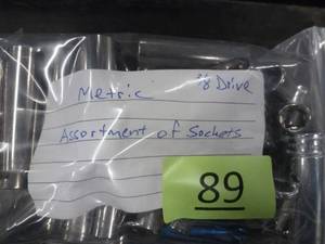 lot 89 image: 38 drive metric sockets