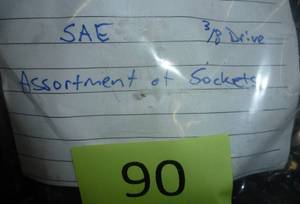 lot 90 image: 38 drive SAE sockets
