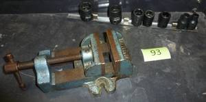 lot 93 image: sockets and a small Palmgren vise