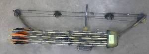 lot 101 image: Darton 40MX crossbow with a bunch of arrows
