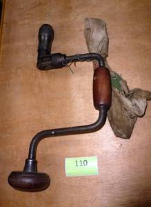 lot 110 image: vintage bit brace