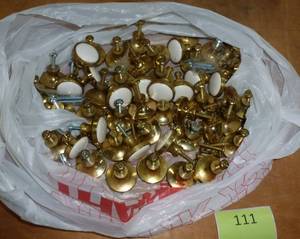 lot 111 image: lot of new door knobs