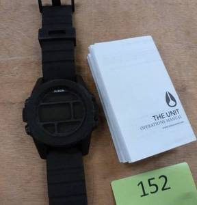 lot 152 image: Nixon Unit watch - date, time, temp, alarm