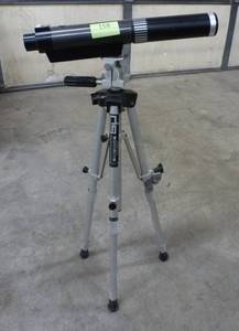 lot 158 image: Sears telescope with stand