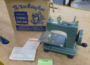 lot 168 image: Vintage Betsy Ross mini sewing machine