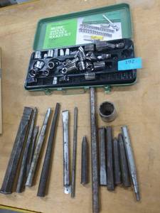 lot 192 image: Lot of punches and sockets
