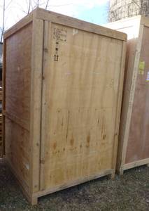 lot 206 image: Plywood Crate used once measures 54X54x84 tall
