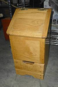 lot 238 image: wood potato bin