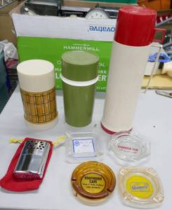 lot 277 image: vintage thermos and hand warmer