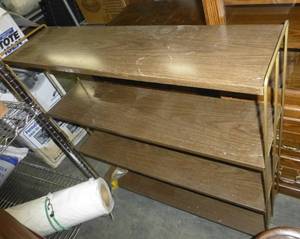 lot 306 image: Vintage tin shelf unit