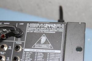 lot 40 image: Behringer XENYX 2442FX Premium 24-Input 42 Bus Audio Mixer with XENYX Mic Preamps British EQ USB Interface
