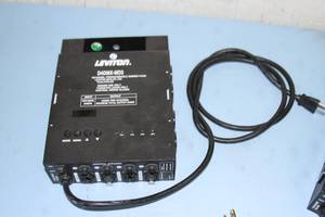 lot 41 image: Lot of 2 - Leviton D4DMX-MD3 4-Channel Programmable Pack 3-Pin DMX & Microplex Pro Lighting  Light Dimmer Packs