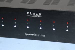 lot 42 image: OSD Optimal Speaker Design Black 6-Zone 12-Channel Multi-Room Pro  Commercial Audio Amplifier - Model BMA-6012P