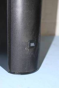 lot 43 image: PAIR of JBL CBT 50LA-1 Black Line Array Column Indoor  Outdoor Pro Audio Speaker  Loudspeakers with Wall Mounts