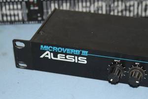 lot 60 image: Lot of 2 - Alesis MicroVerb III 16-Bit Digital Audio Reverb & Delay