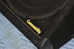 lot 61 image: Community CSX 38-S2 Two-Way High Output Compact Carpeted Pro Audio Stage Monitor Speaker System