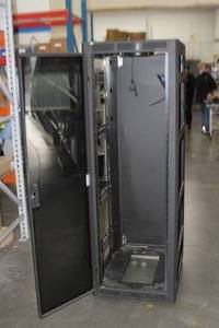 lot 82 image: Middle Atlantic WRK-Series 37U Audio  Video  Server Equipment Rack with Locking Plexiglass Front Door & Rear Door