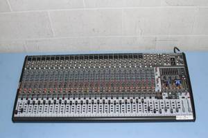 lot 8 image: Behringer EuroDesk SX3242FX Ultra Low Noise 32-Input 4-Bus Studio  Live Pro Audio Mixer Mixing Board w XENYX Preamps 