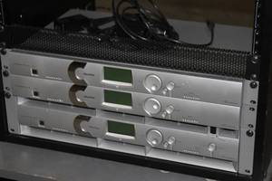 lot 91 image: Middle Atlantic RKBRK Series Black Laminate Equipment Rack with Miscellaneous Pro Audio  Video Equipment & Accessories