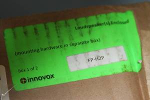 lot 110 image: New in Box - Innovox FP-H2P Flex Precision Series Self-Powered Ultra-Slim Profile Pro Audio Sound Bar  Soundbar - 57 38
