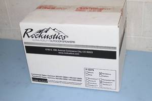 lot 30 image: New in Box Rockustics Rocquette Sandstone Color Rock-Shaped Outdoor Patio  Landscaping Pro Audio Speaker