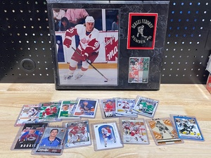 NHL Trading Cards and Plaque