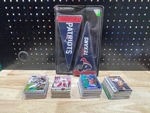 NFL Mini Pennant Set and Football Cards